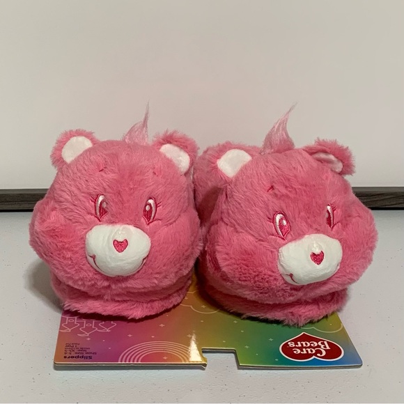 Care Bears™ Pink Puffy Slippers-Size XS-S (5-6) New - Picture 1 of 10